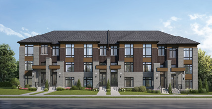 Rear Lane townhomes at Thornhill Trails